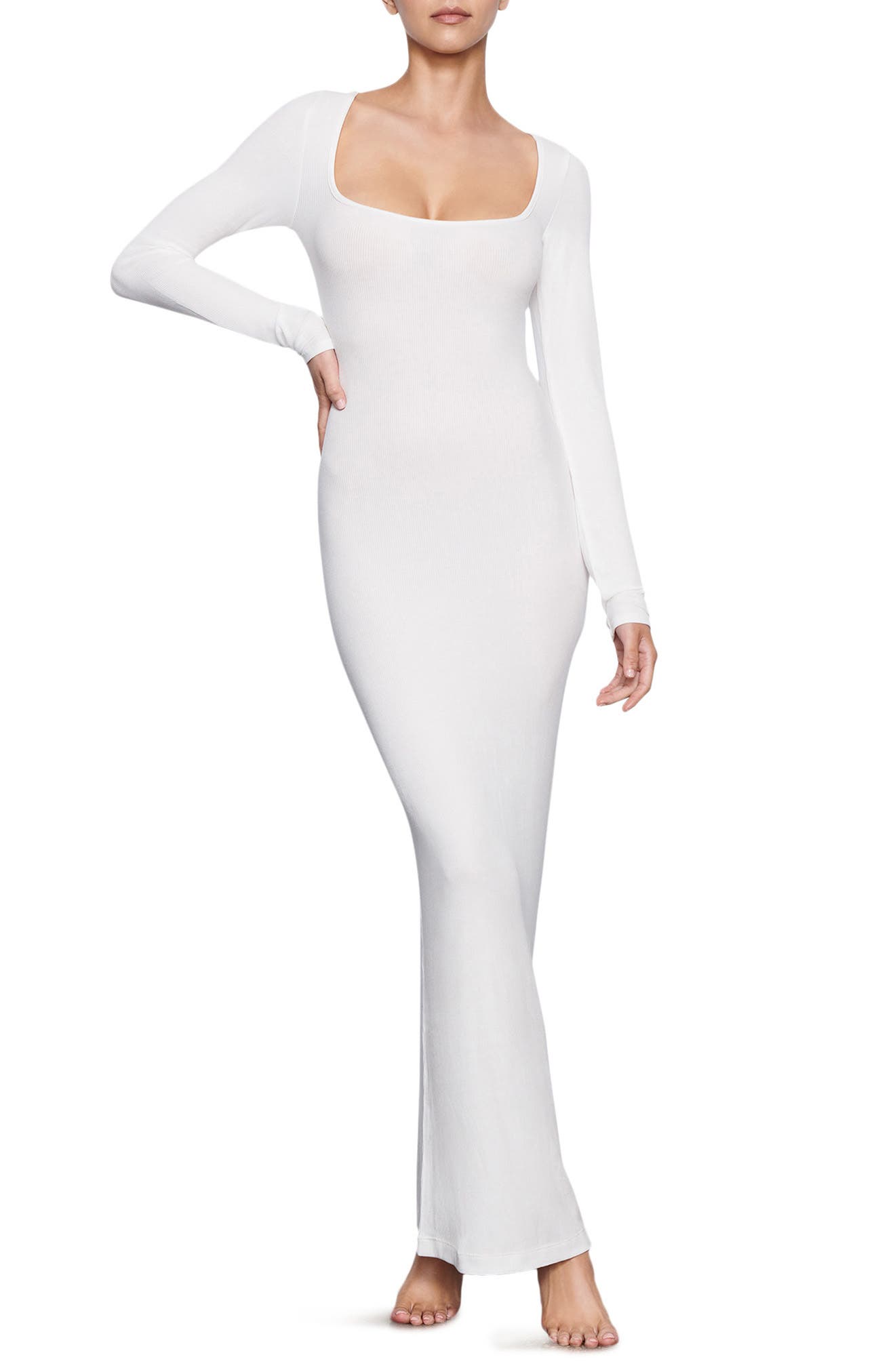 white long sleeve dresses
